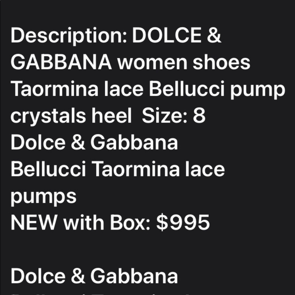 dolce & Gabbana lease crystal pumps - Picture 15 of 15